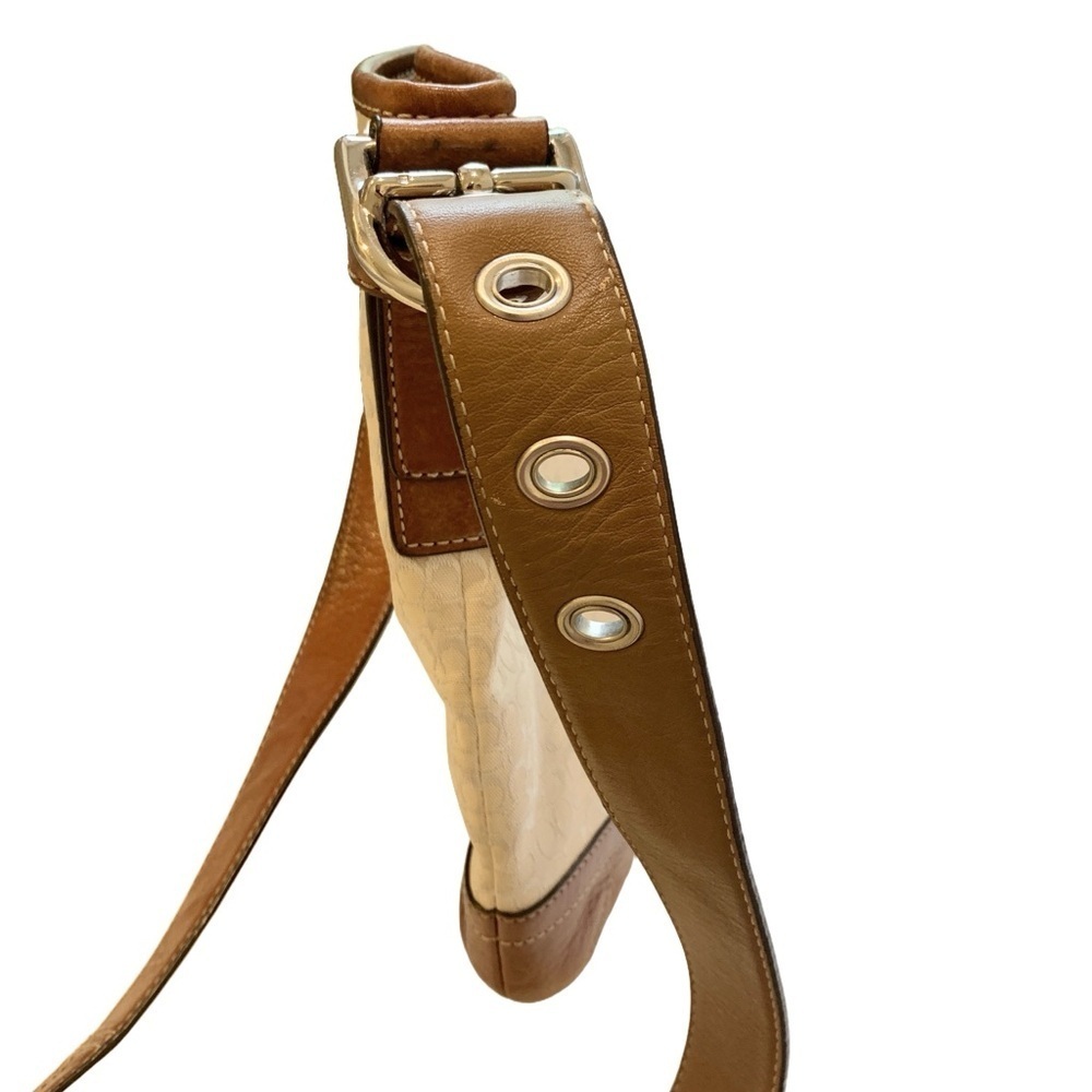 Coach cream and brown cognac crossbody Shoulder bag - Picture 5 of 9